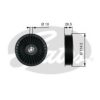 GATES T36212 Deflection/Guide Pulley, v-ribbed belt